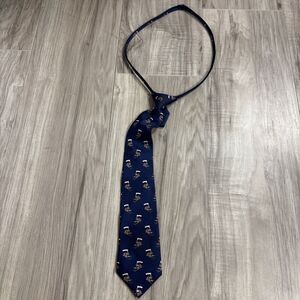 Talbots Kids 100% Silk Train Tie